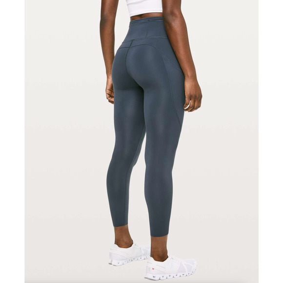 LULULEMON Fast & Free 7/8 Tight II *Non-Reflective Nulux 25" Melanite {D7} - Picture 3 of 7